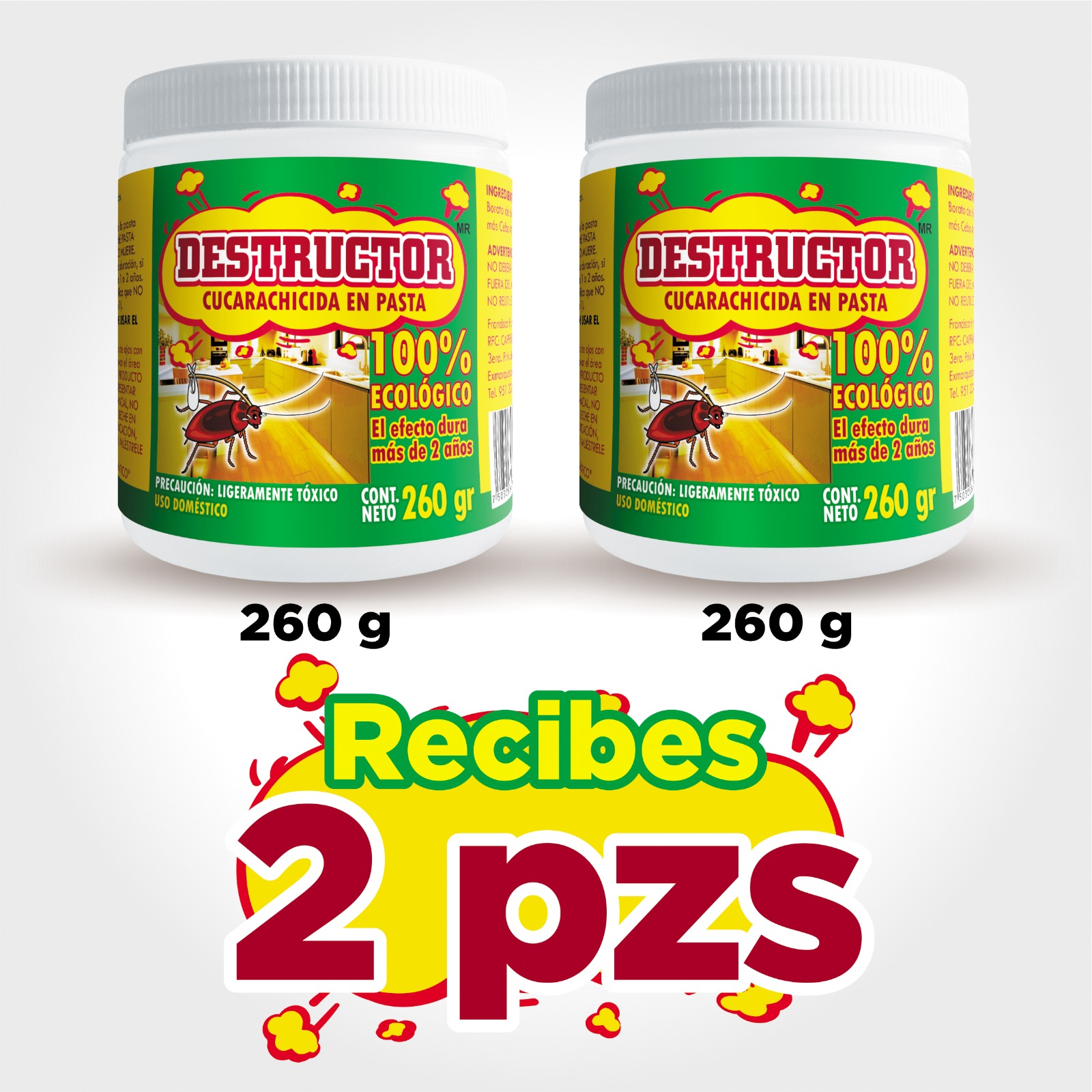 Pack de 2 Tarros Destructor
